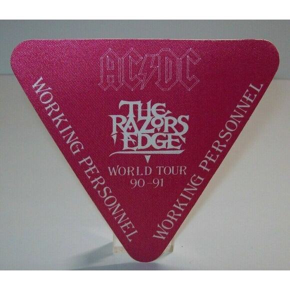 AC/DC Backstage Pass Razors Edge Tour Original 1991 Nice Gift For Hard Rock Fans - Picture 2 of 3
